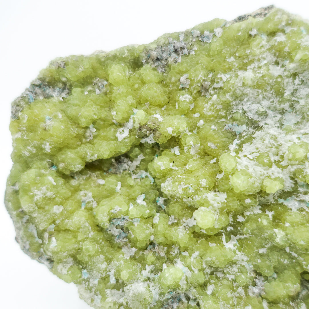 Green Smithsonite Crystal - Roughly measures 5" x 4.5", shapes and sizes may vary. All stones intuitively chosen.