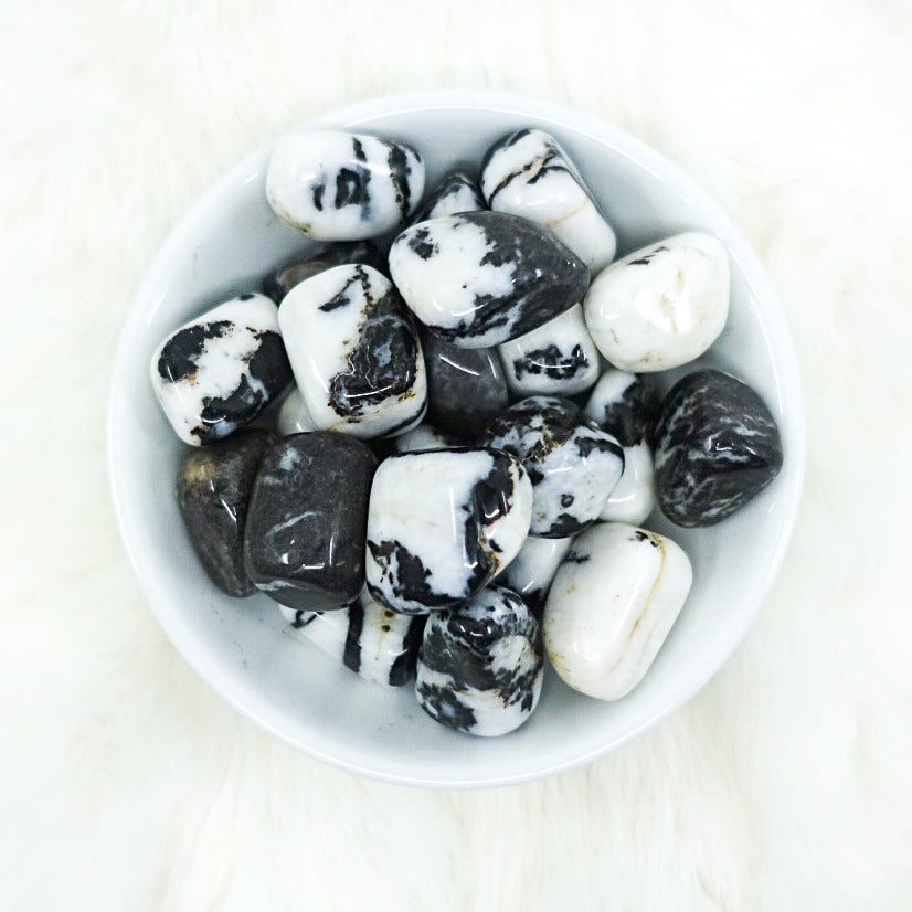 Tumbled Zebra Jasper Crystals - Balance Scattered Energies - Juniper Stones