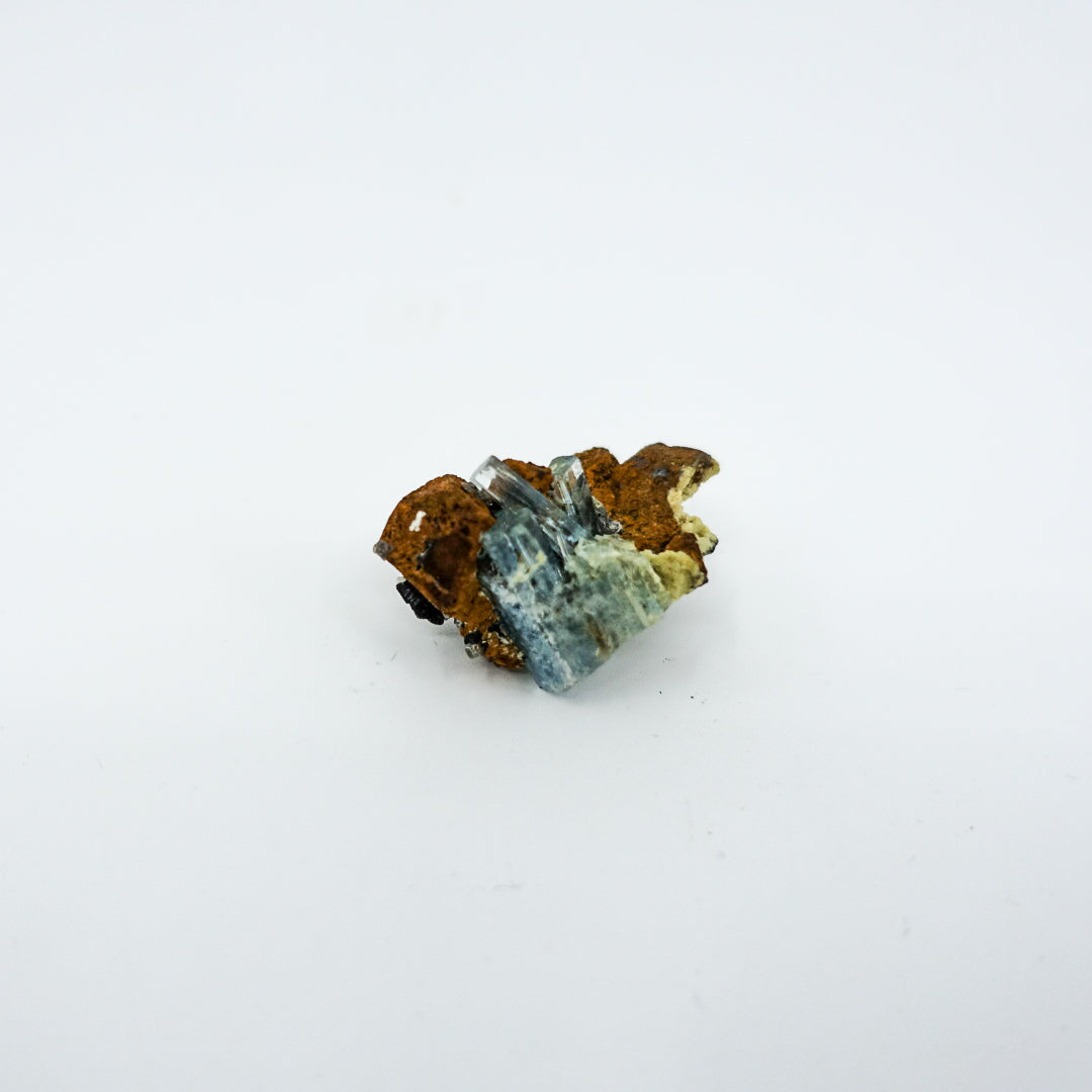 Aquamarine with Siderite Black Tourmaline
