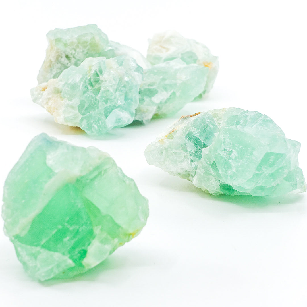 Fluorite Crystal - Roughly measures 1.75", shapes and sizes may vary. All stones intuitively chosen.