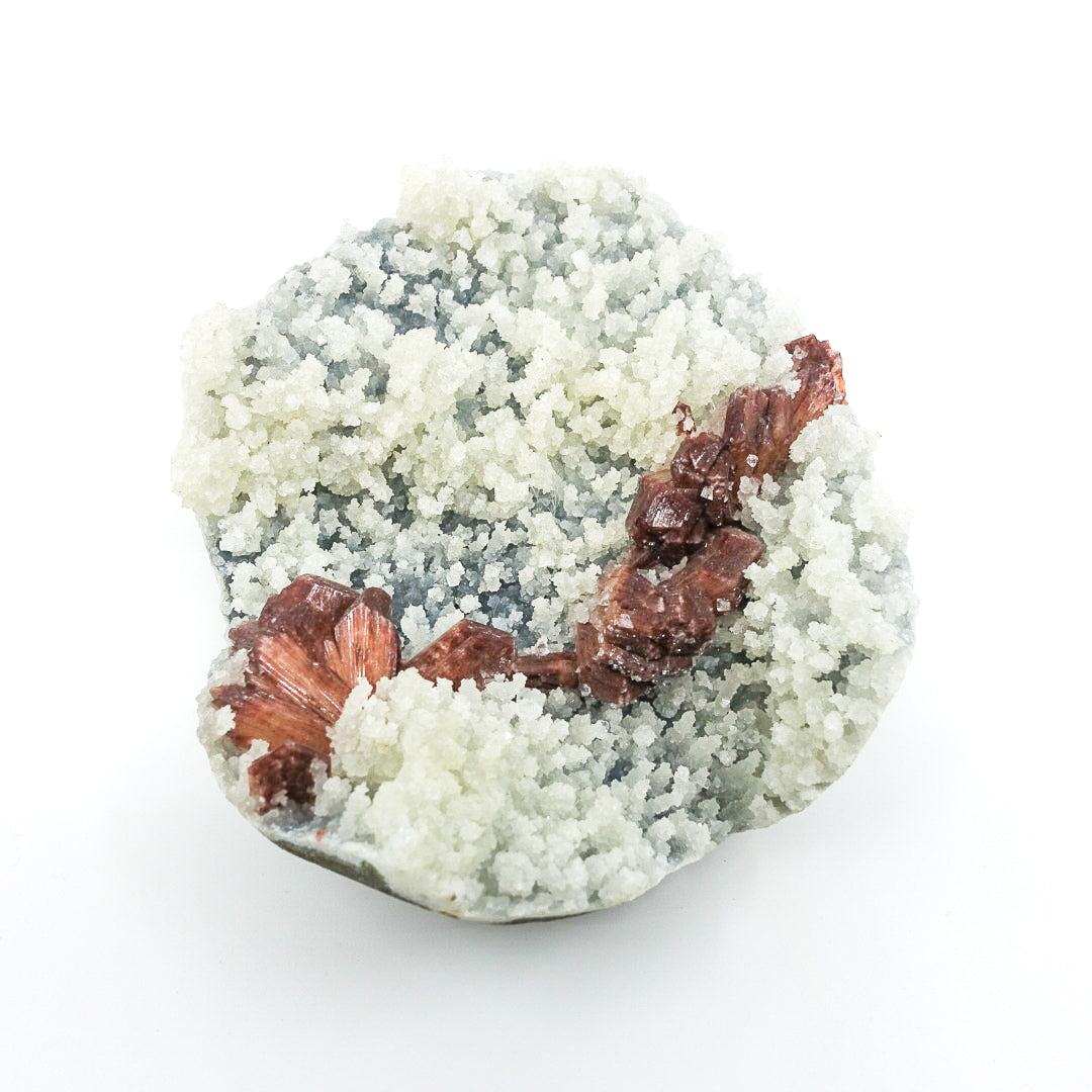 Chalcedony with Red Stilbite - Large specimen, promotes goodwill, stability, inner peace