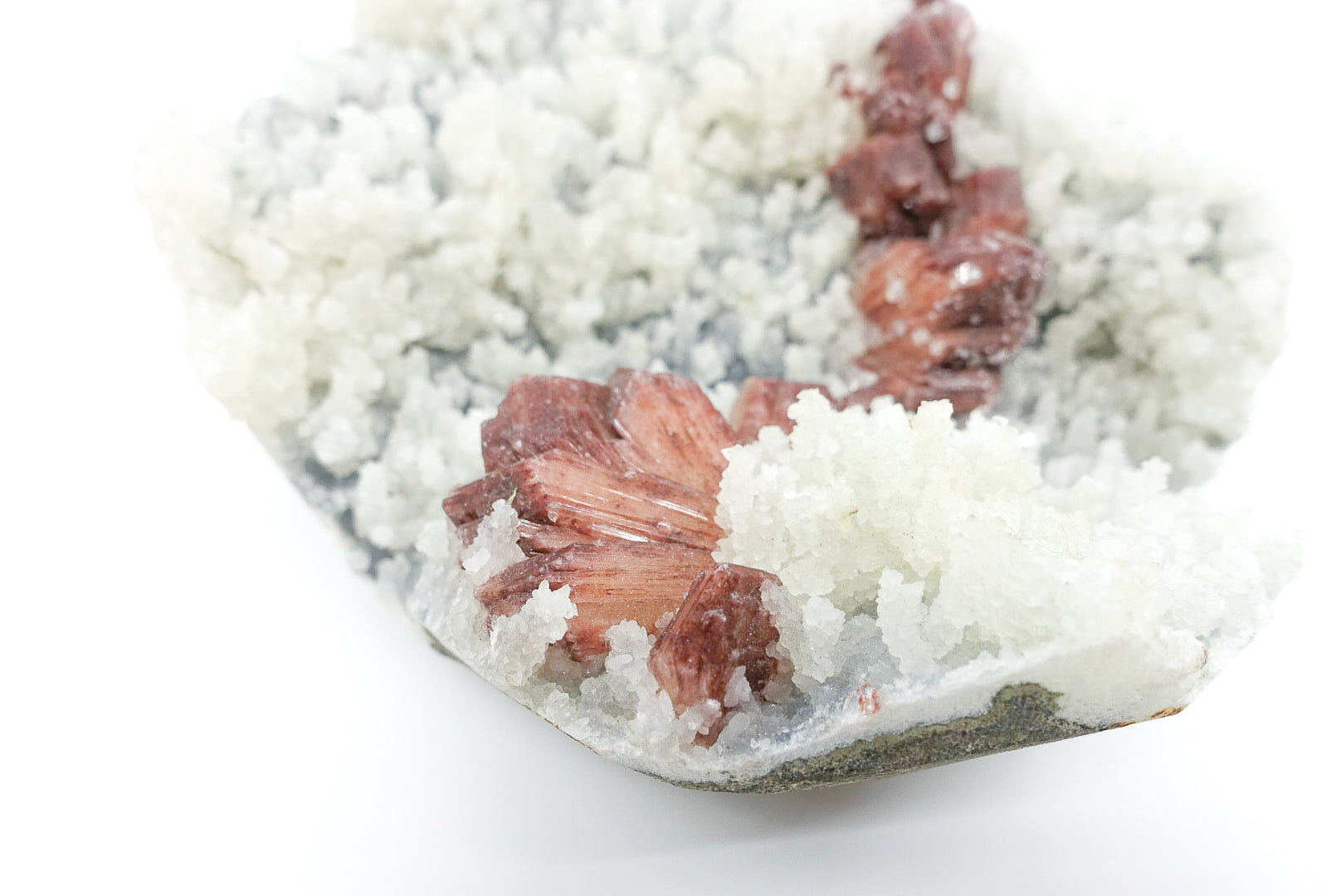 Chalcedony with Red Stilbite - Large specimen, promotes goodwill, stability, inner peace