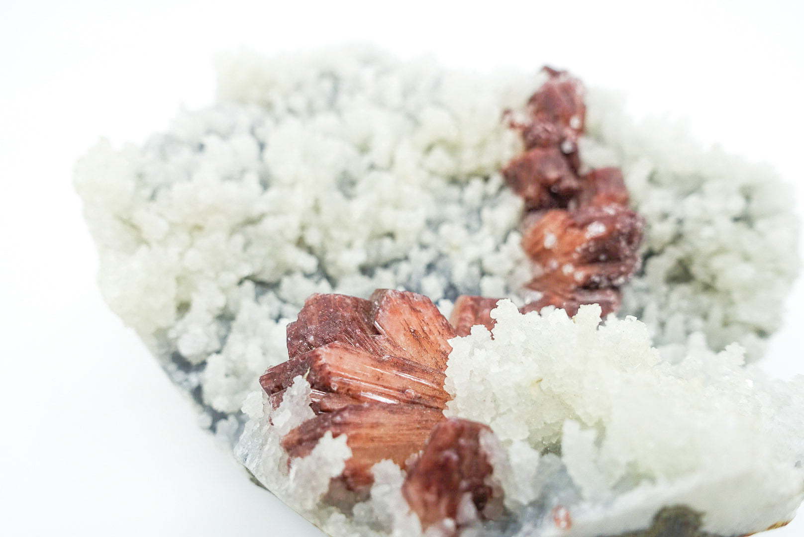 Chalcedony with Red Stilbite - Large specimen, promotes goodwill, stability, inner peace