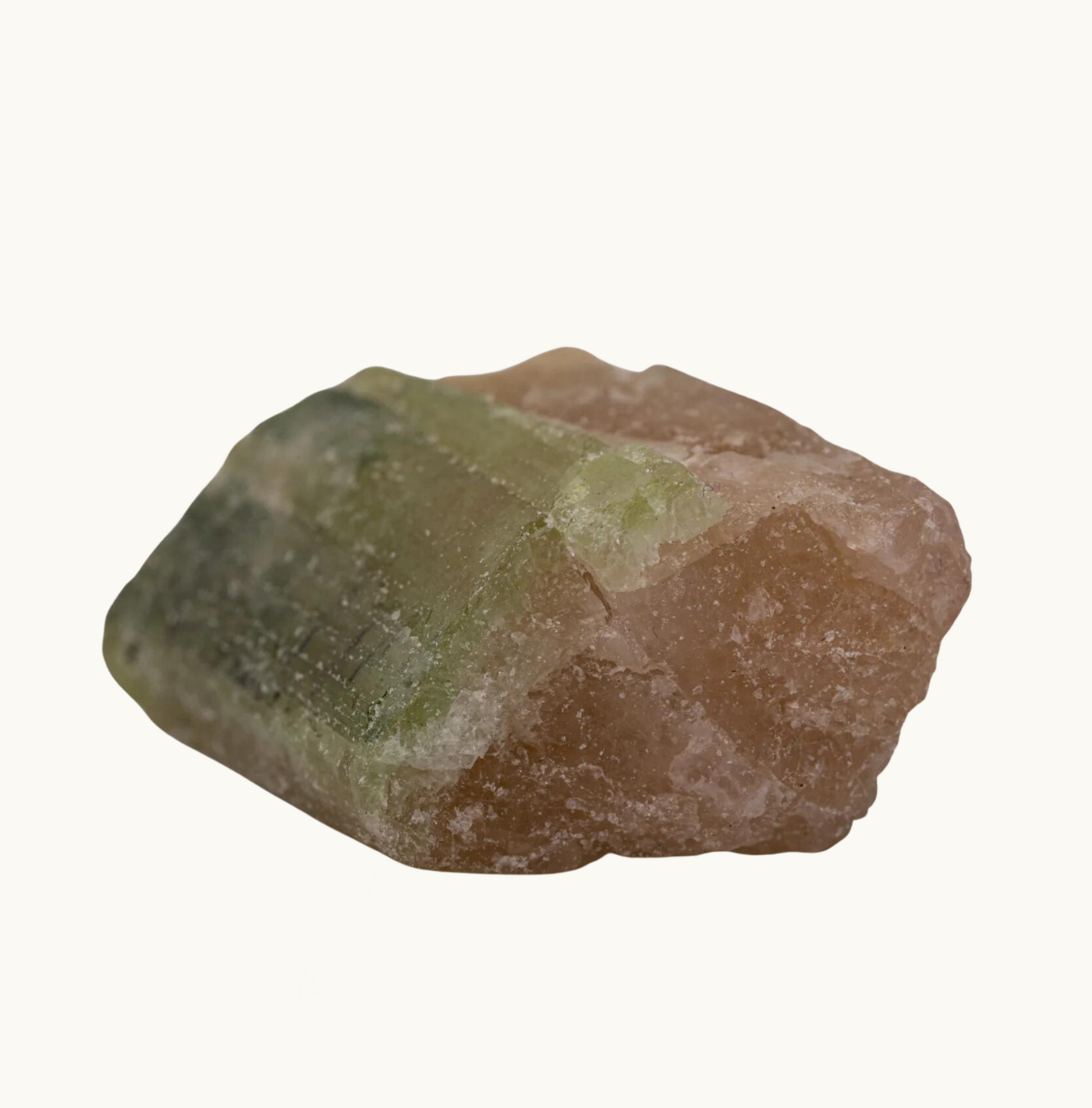 Image of pink and green tourmaline crystals