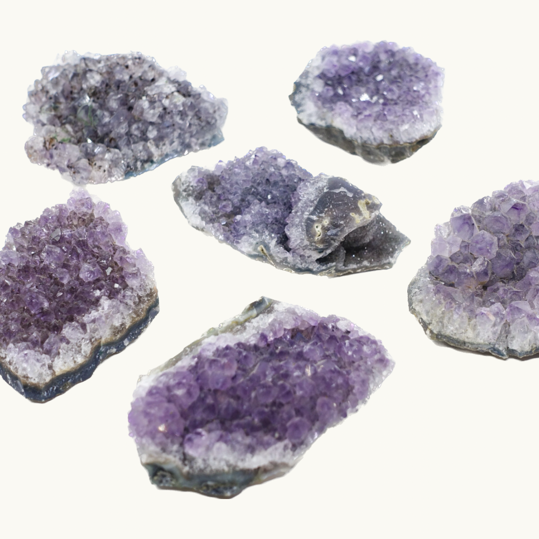 Amethyst Druzy Cluster - Enhance Intuition & Psychic Abilities - Juniper Stones