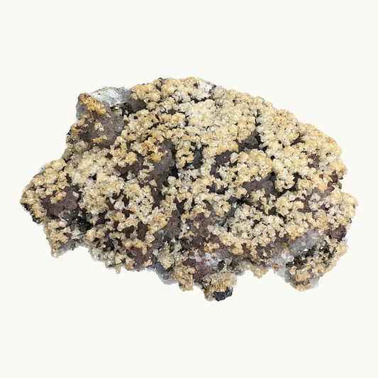  Dolomite Quartz Chalcopyrite Specimen - Three powerful crystals in one specimen: Dolomite, Quartz, and Chalcopyrite