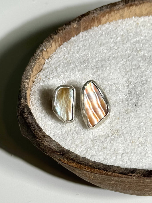 Adjustable Double Mother of Pearl Ring | Size 6-8
