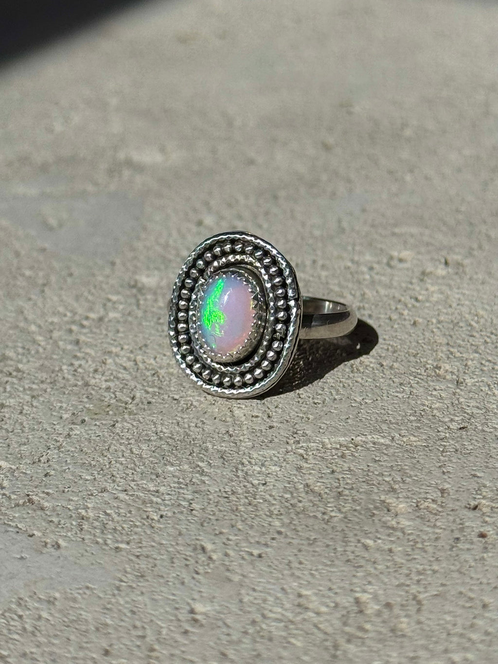Detailed Opal Ring Sz 7