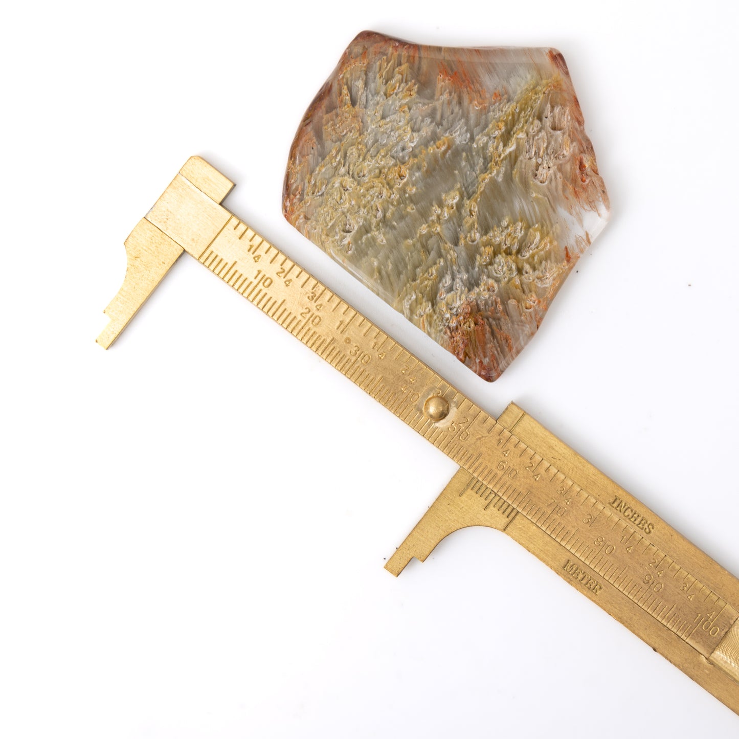 Polished Amphibole Quartz Slice - Channel love, beauty, joy, conduit to guardian angels