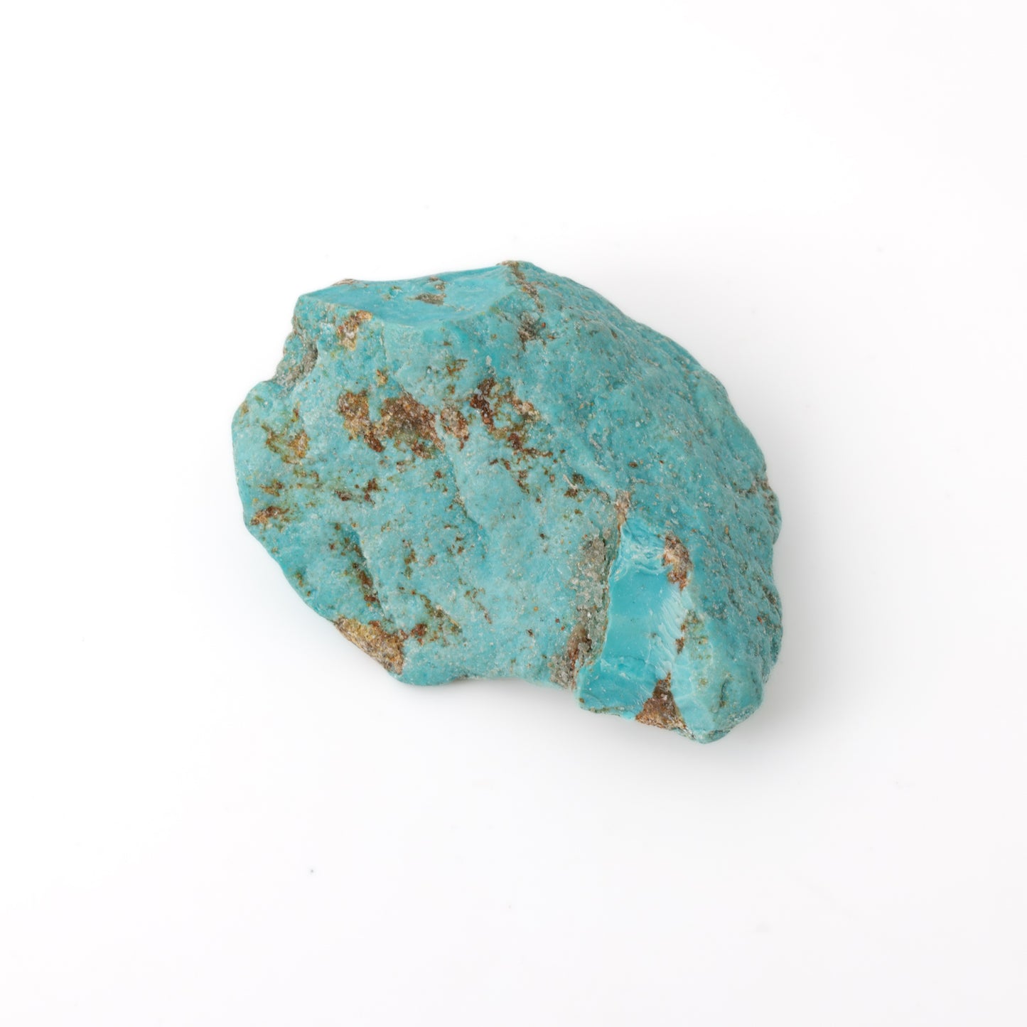 Natural Kingman Turquoise: Speak Your Truth with Heart Connection. Available in various sizes.