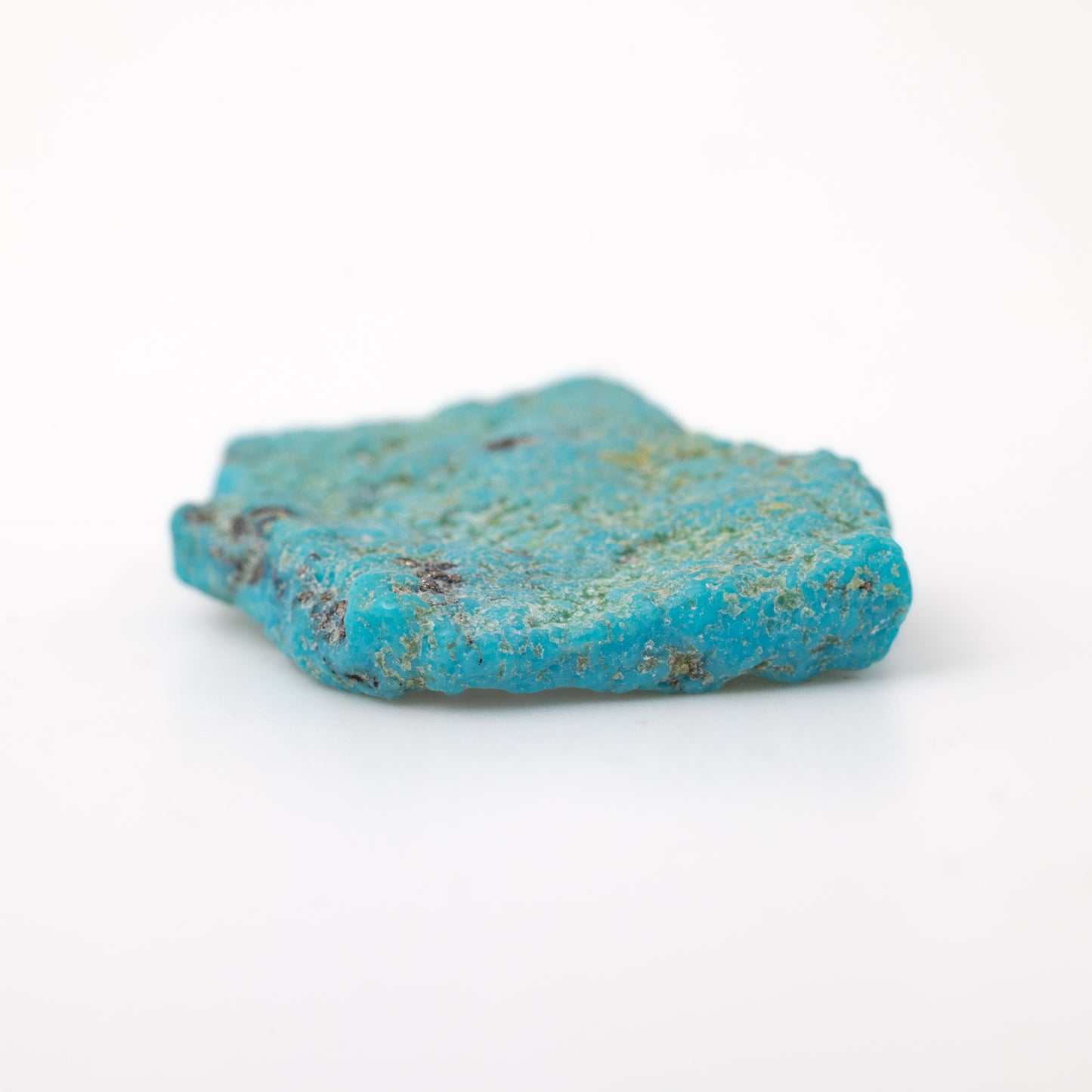 Natural Kingman Turquoise: Speak Your Truth with Heart Connection. Available in various sizes.
