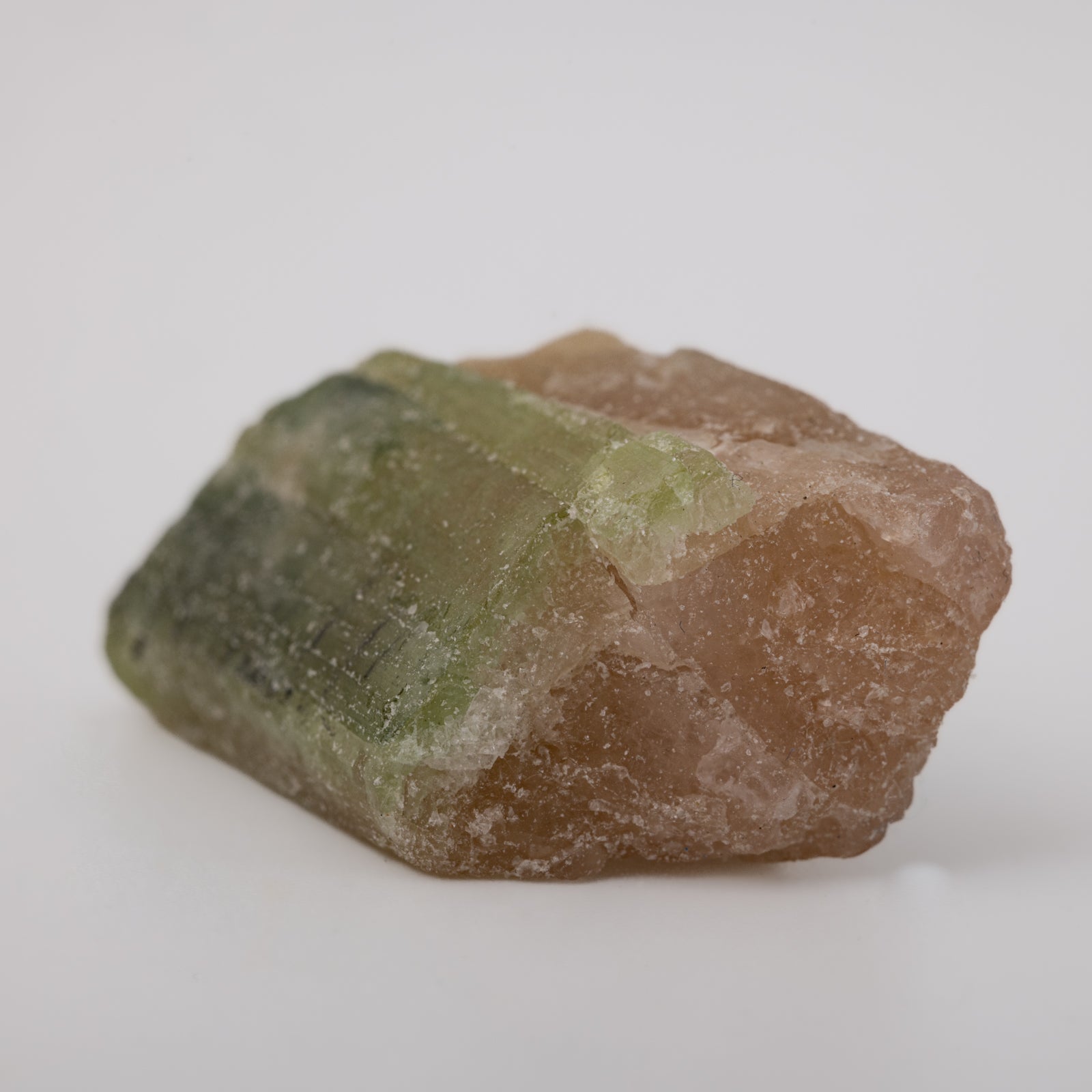 Image of pink and green tourmaline crystals