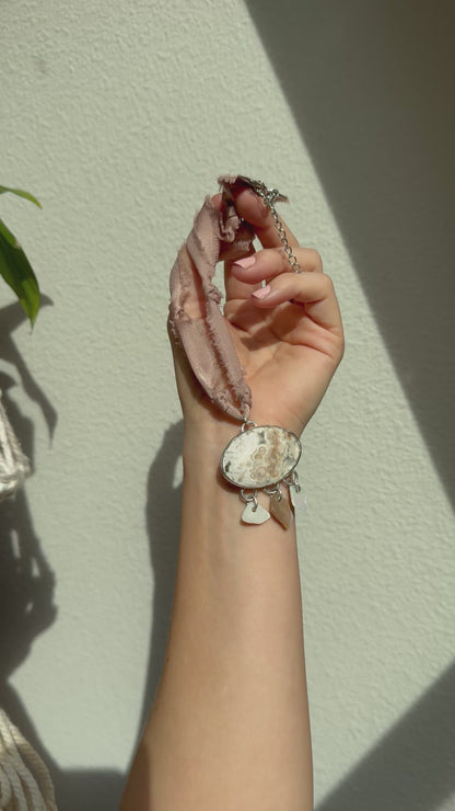 Ocean Jasper + Mother of Pearl Necklace 62