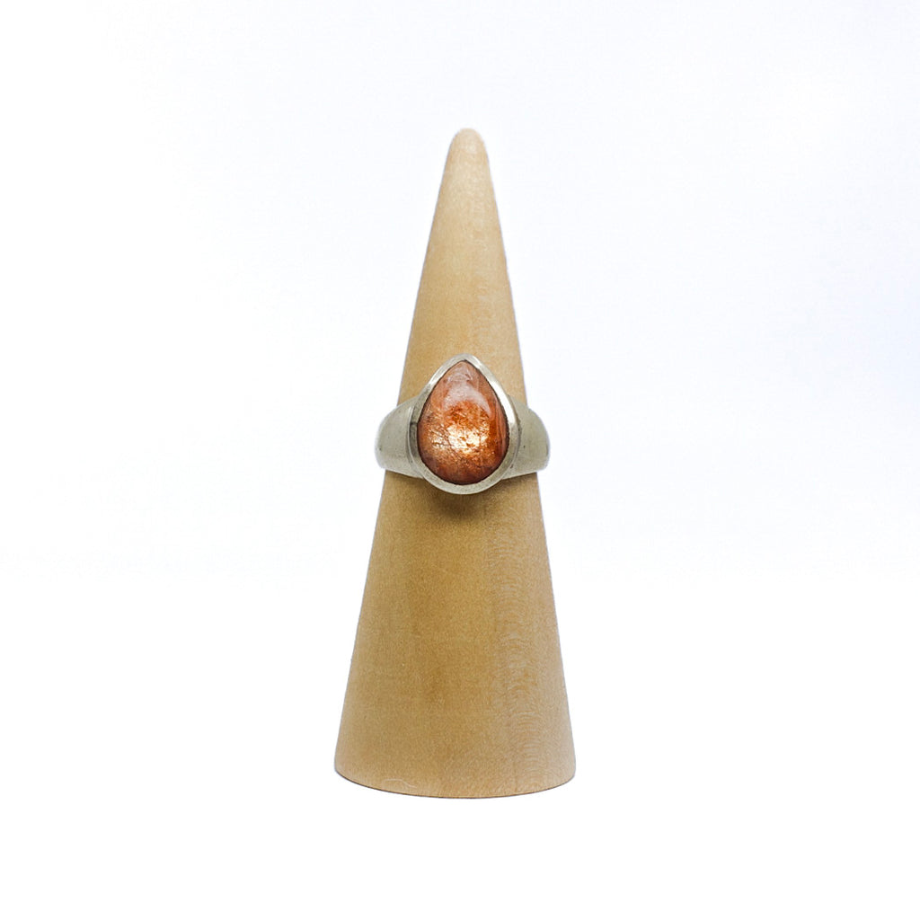 Sunstone rings representing personal power and creativity. Pairs with Moonstone. Shop crystal jewelry now!