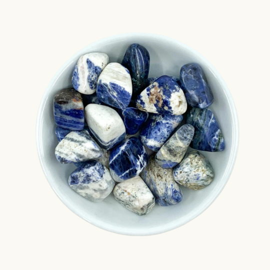 Sodalite Tumbled Crystals - Insight & Intuition Enhancement - Juniper Stones