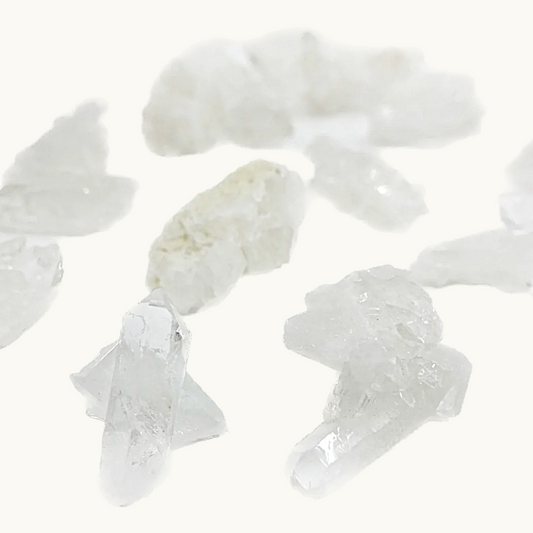 Clear Quartz clusters, approximately 1"+ in size, handpicked for you by Juniper Stones.