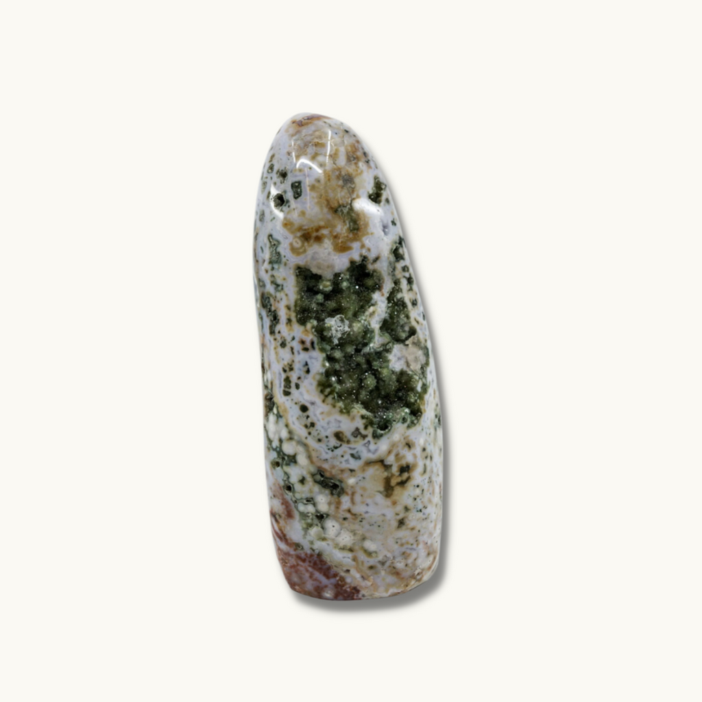 8th Vein Ocean Jasper Freeform - Limited availability, promotes self-love, kindness, empathy