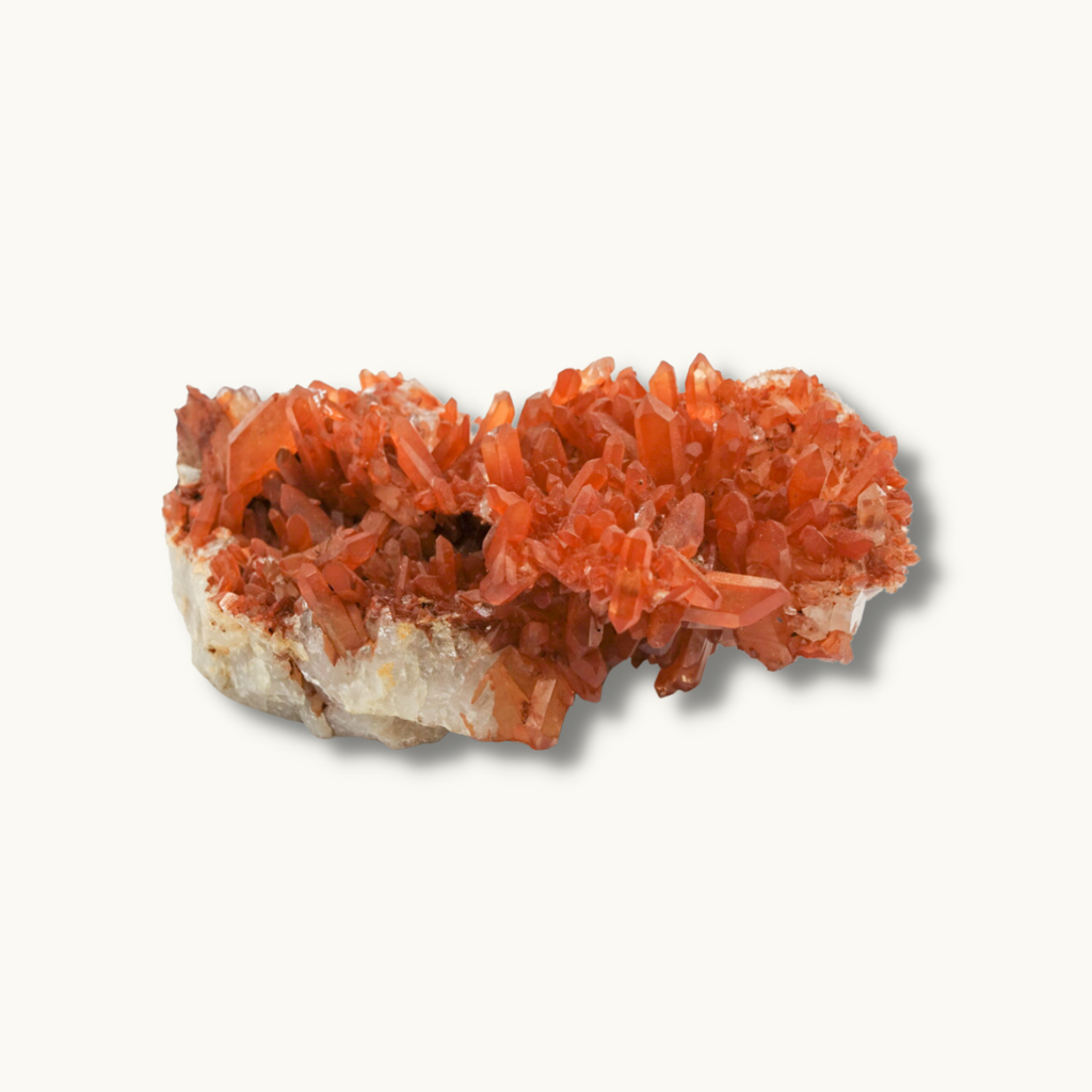 Tangerine Quartz Crystal Cluster - Orange - Stimulating Creativity and Sexual Energies