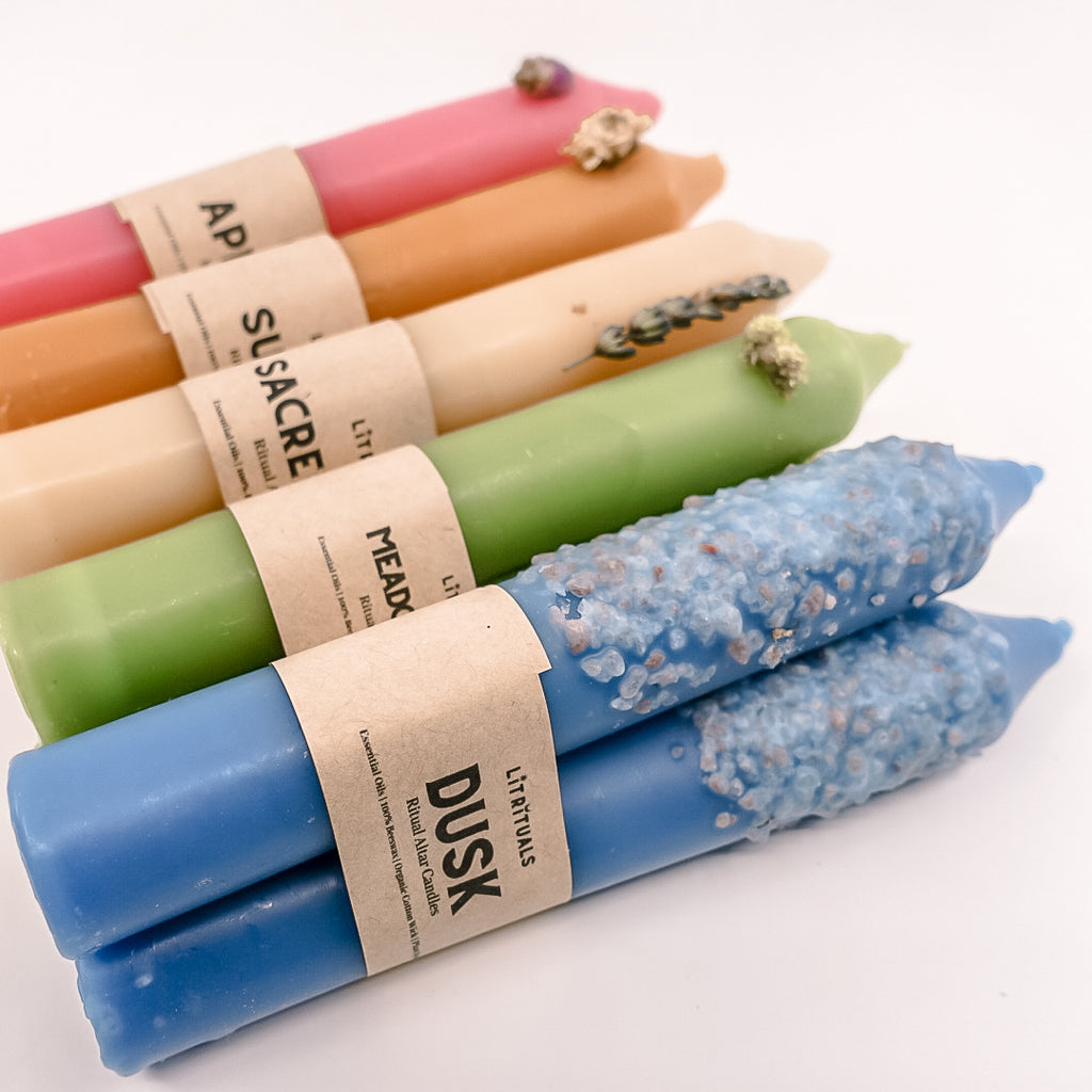 Plant Dyed Candles