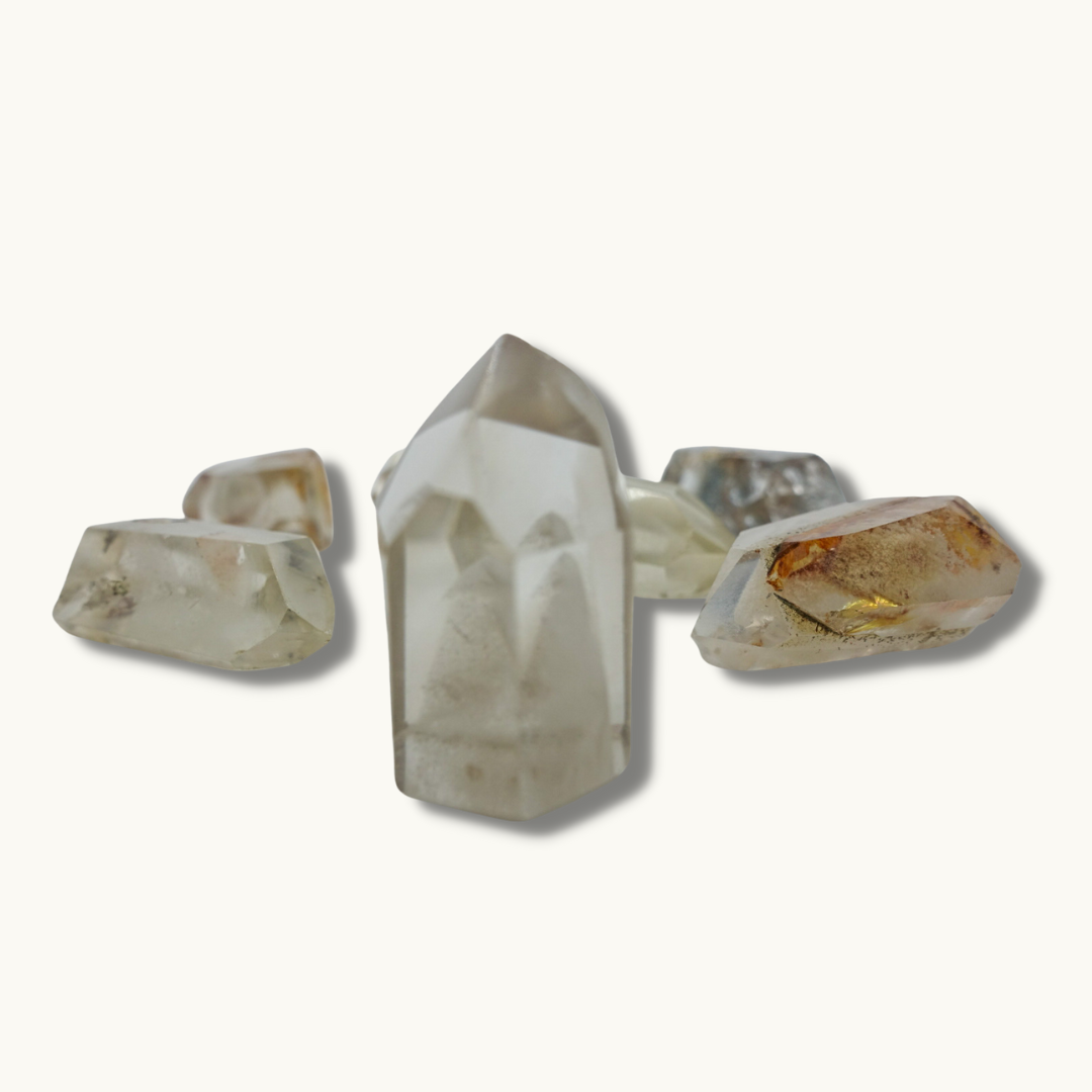 Included Phantom Quartz Points - Connect with past energies.