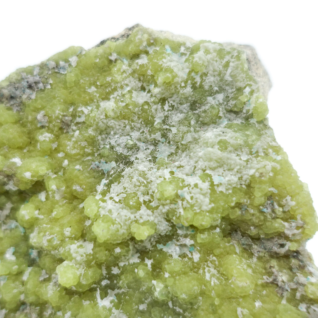  Green Smithsonite Crystal - Roughly measures 5" x 4.5", shapes and sizes may vary. All stones intuitively chosen.
