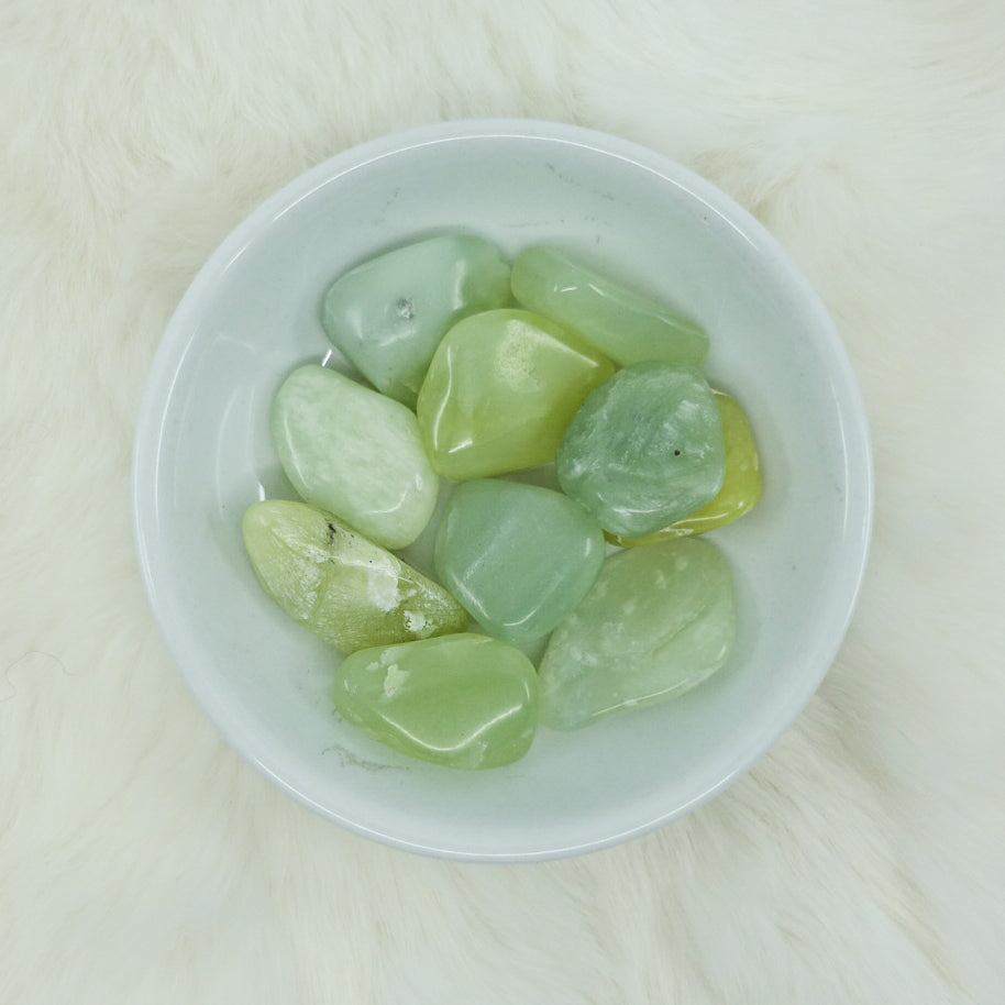 Tumbled Jade Crystals - Heart Healing & Prosperity - Juniper Stones