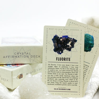 Lavish Earth Crystal Affirmation Card Deck