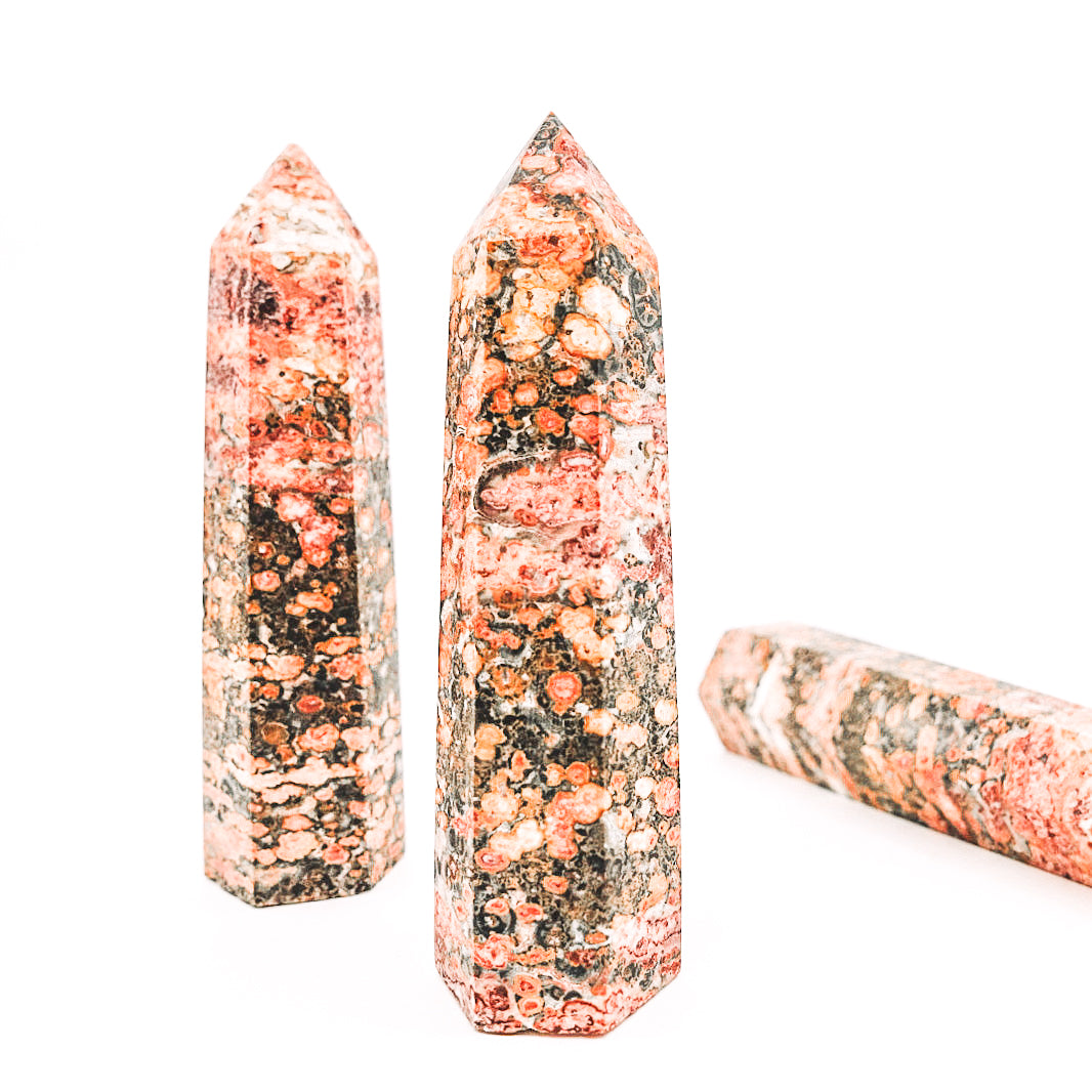 Leopard Skin Jasper Tower - The Supreme Nurturer.