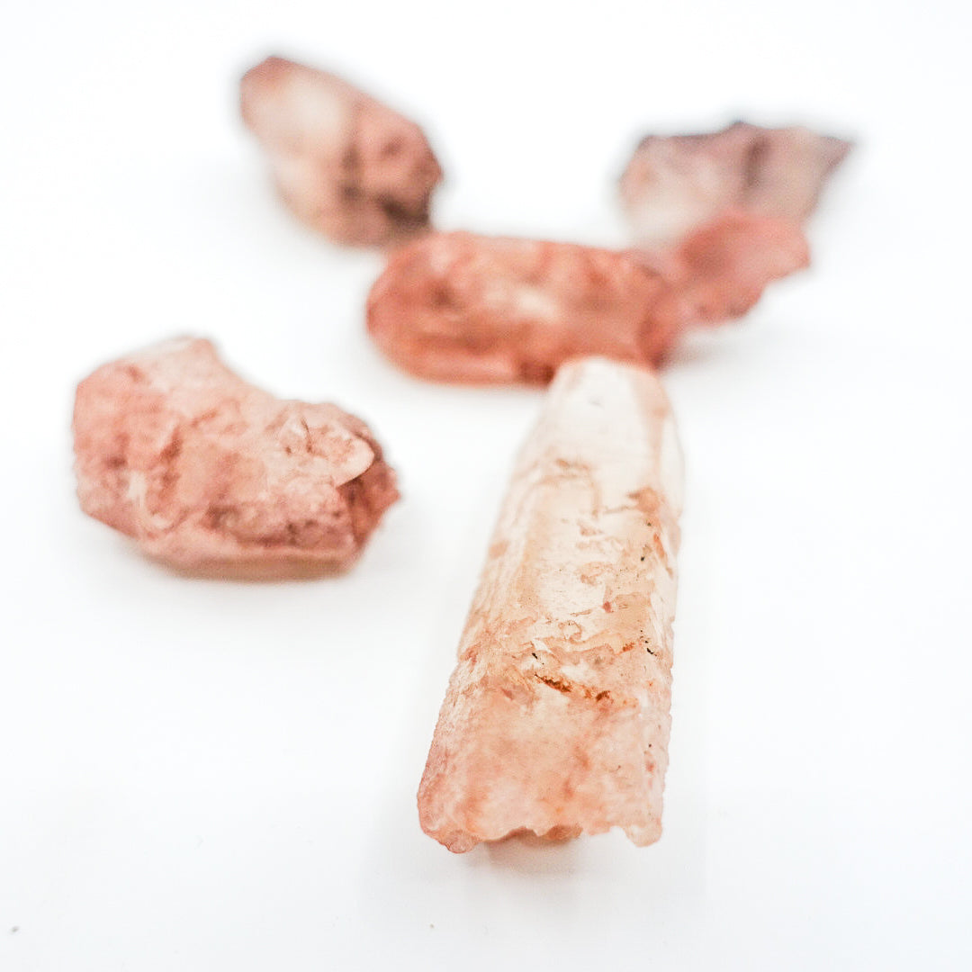  Red Nirvana Quartz Crystals - Stone of Deep Peace and Inner Silence
