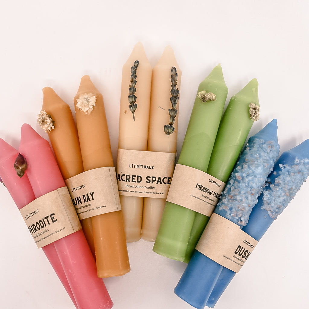 Plant Dyed Candles